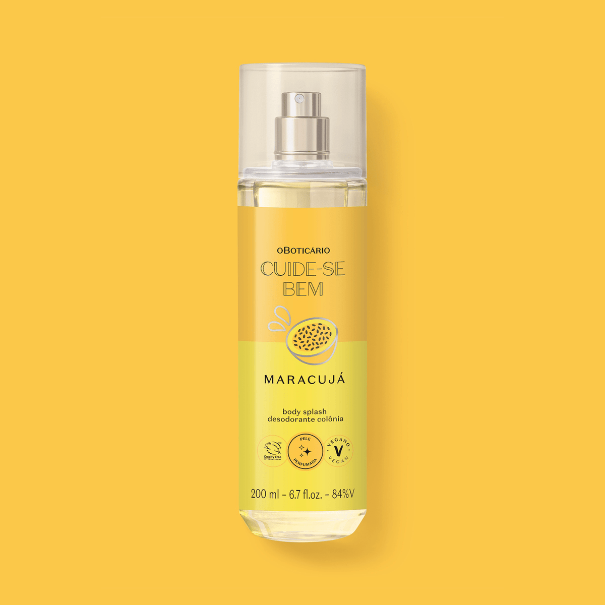 Cuide - se Bem Feira Passion Fruit Body Splash - O Boticário US - Cuide - se Bem - Body Splash