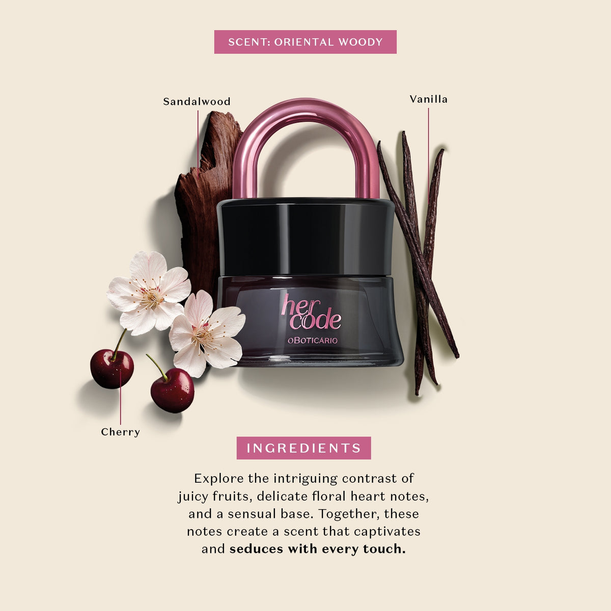 Her Code Touch Eau De Parfum - O Boticário US - Her Code - Fragrance