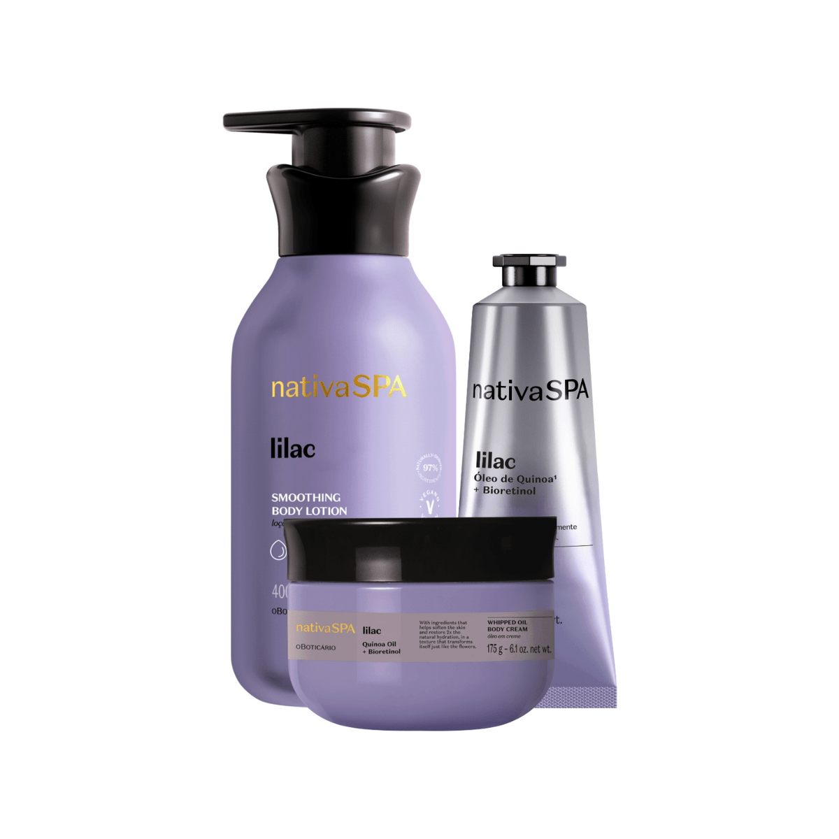 Nativa SPA Lilac Smoothing Gift Set - O Boticário US - Nativa SPA - Gifts