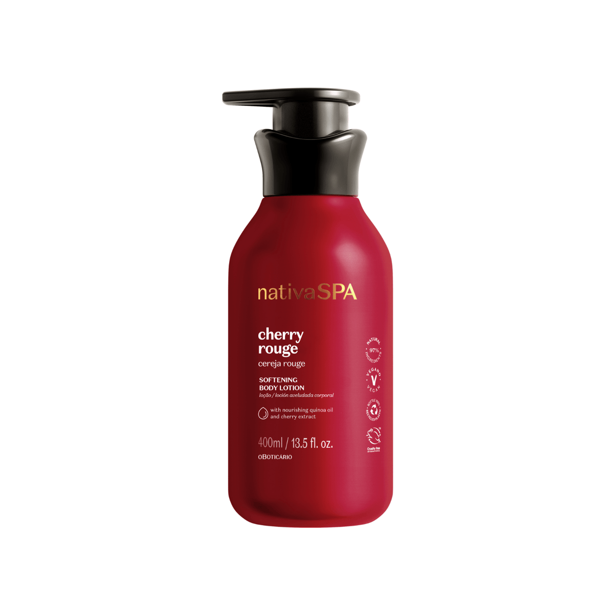 Nativa SPA Cherry Rouge Body Lotion - O Boticário US - Nativa SPA - Bath & Body