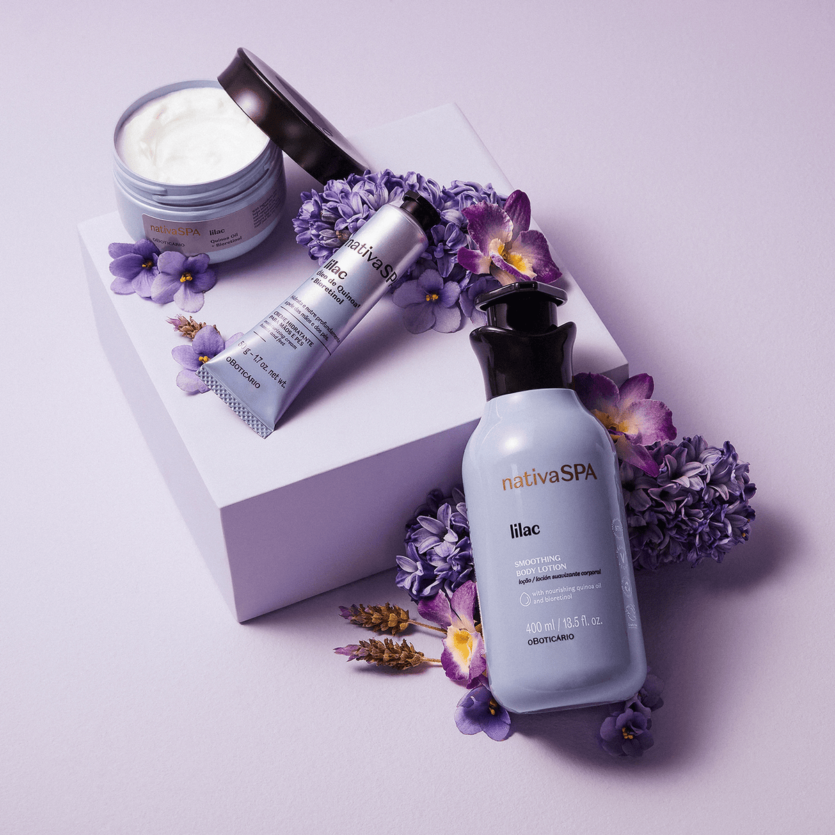 Nativa SPA Lilac Smoothing Gift Set - O Boticário US - Nativa SPA - Gifts