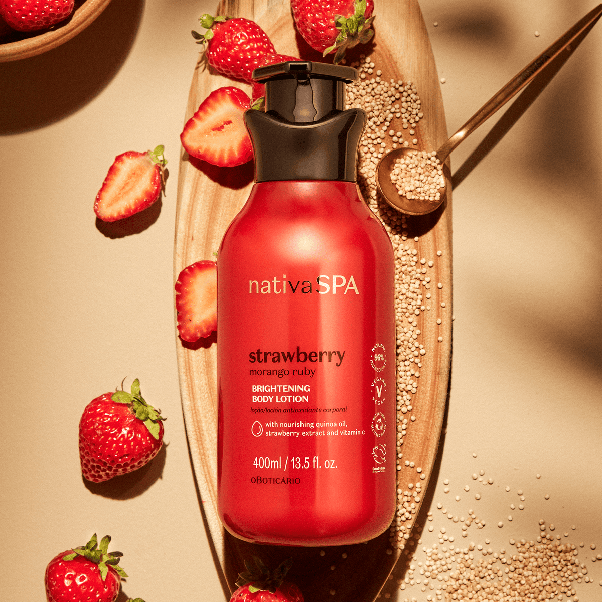 Nativa SPA Strawberry Body Lotion - LIMITED EDITION - O Boticário US - Nativa SPA - Bath & Body