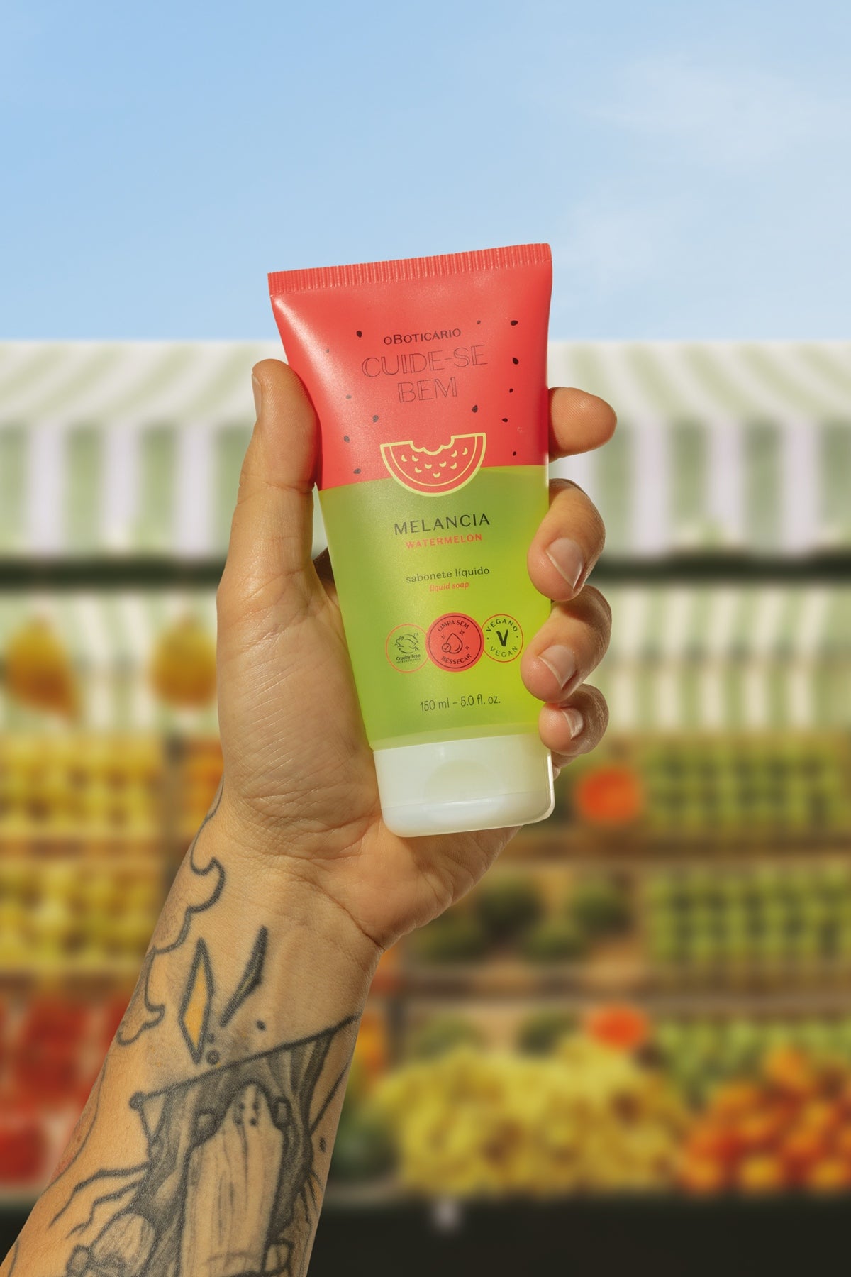 Cuide-se Bem Feira Watermelon Liquid Soap