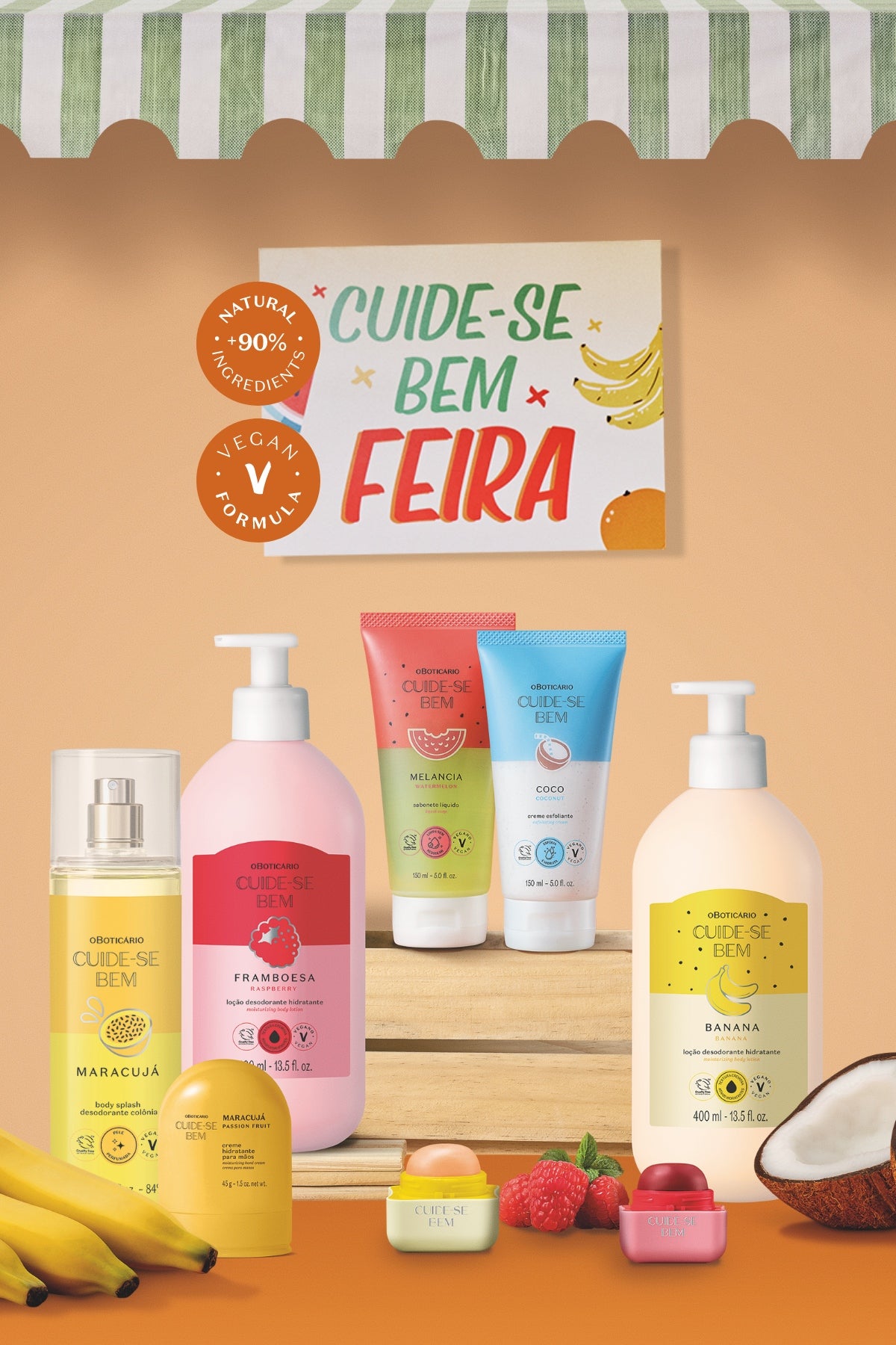 Cuide-se Bem Feira Raspberry Body Lotion