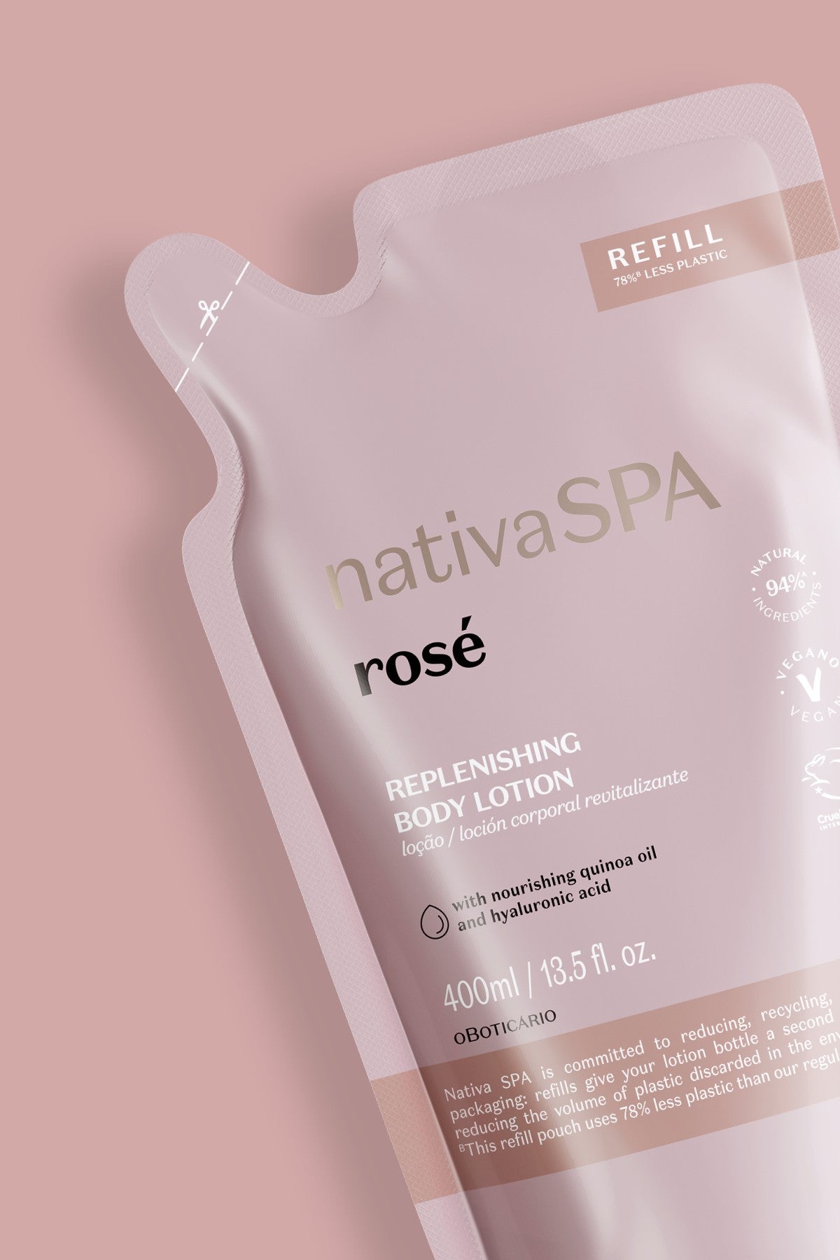 Nativa SPA Rosé Replenishing Lotion Refill