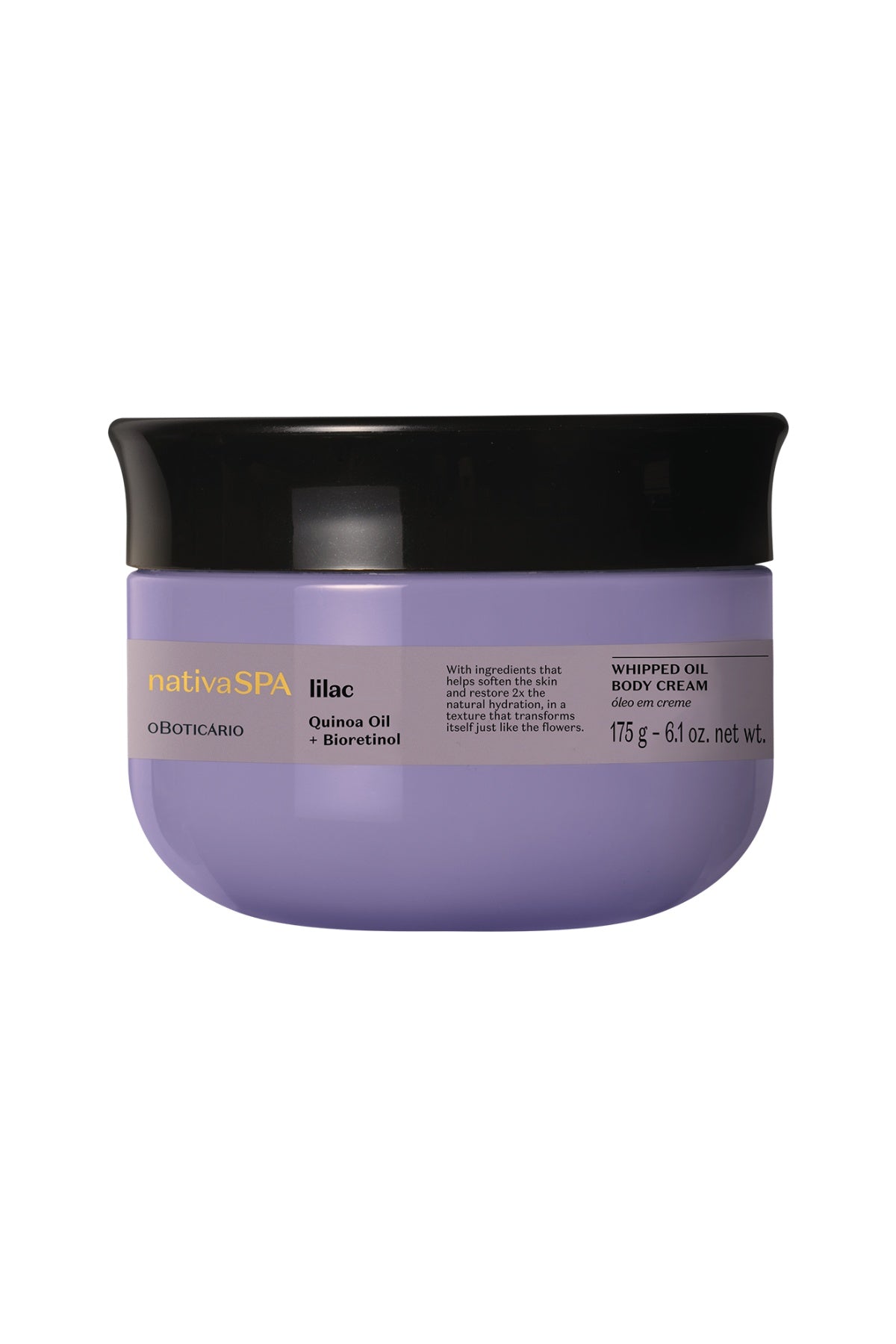 Nativa SPA Lilac Smoothing Whipped Oil Body Cream