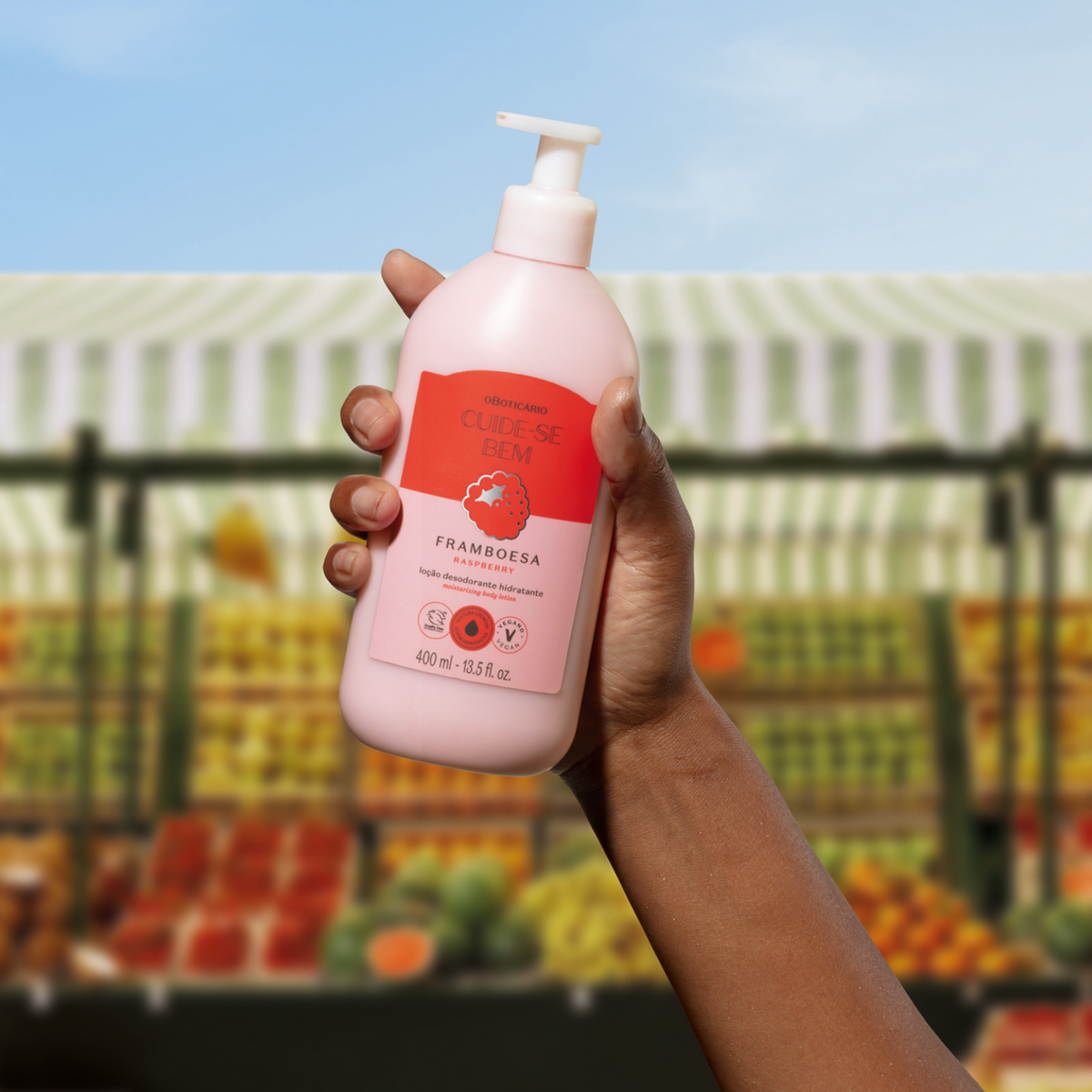 Cuide-se Bem Feira Raspberry Body Lotion