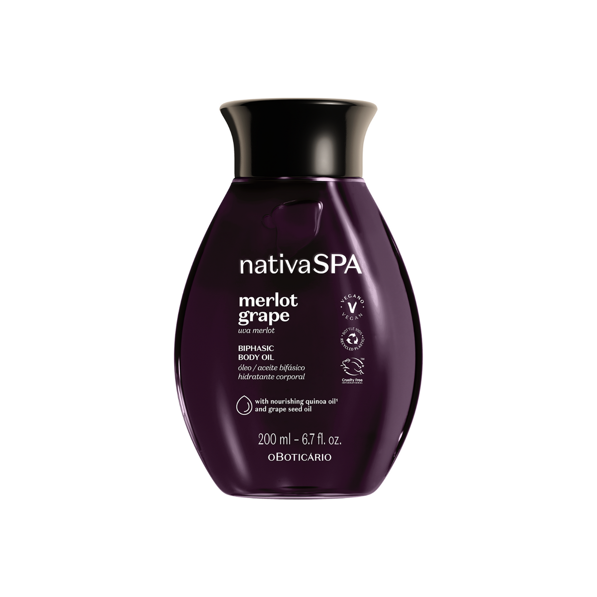 Nativa Spa Merlot Grape Biphase Body Oil