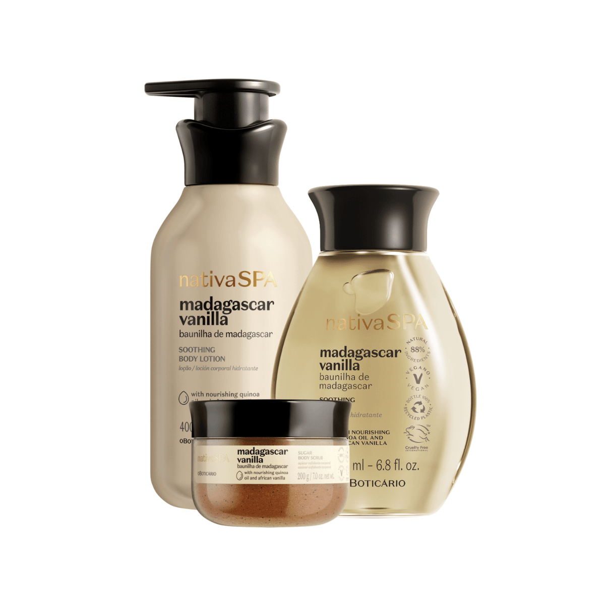 Nativa SPA Vanilla Soothing Body Care Set - O Boticário US - Nativa SPA - Gifts
