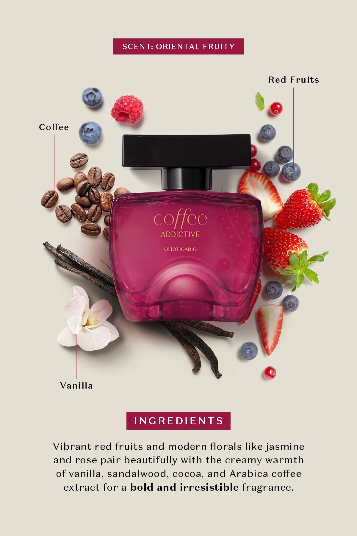 Coffee Addictive Woman Eau de Toilette - O Boticário US - Coffee - Fragrance