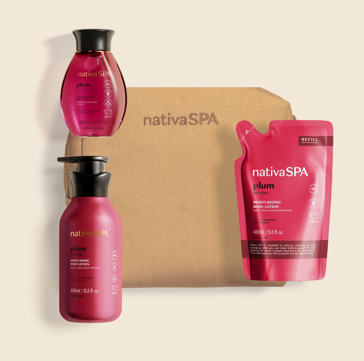 Nativa SPA Plum Holiday Gift Set