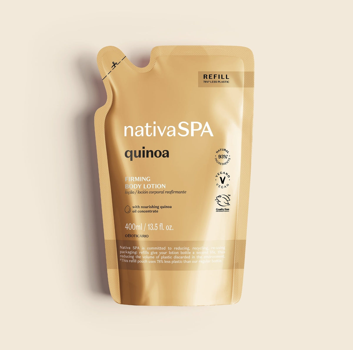 Quinoa Firming Lotion Refill - O Boticário US - Macy's - Refills