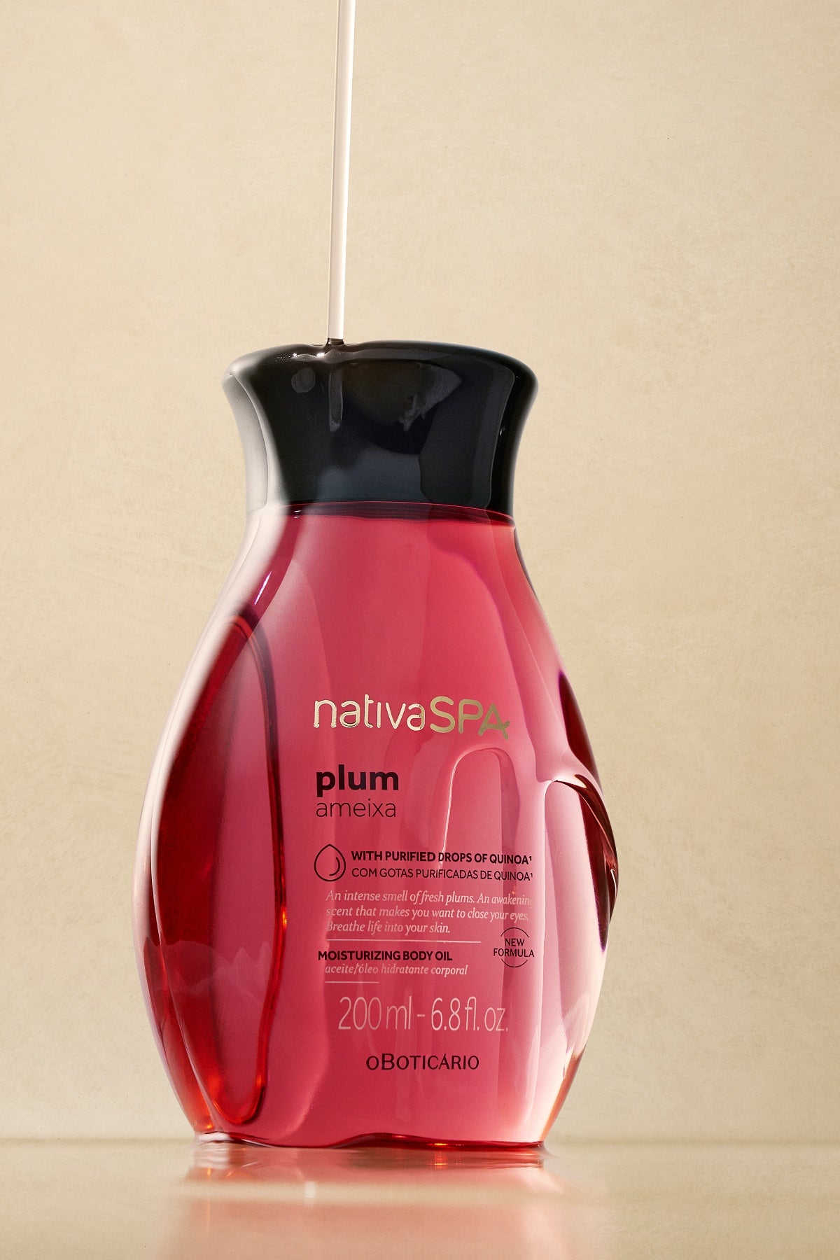 Nativa SPA Plum Valentine's Day Gift Set with Dry Brush - O Boticário -Nativa SPA-Gifts